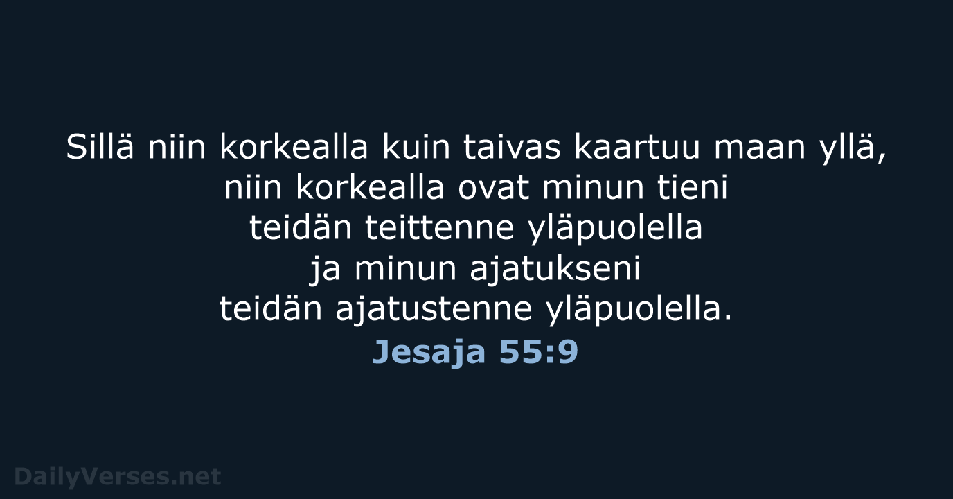 Jesaja 55:9 - KR92