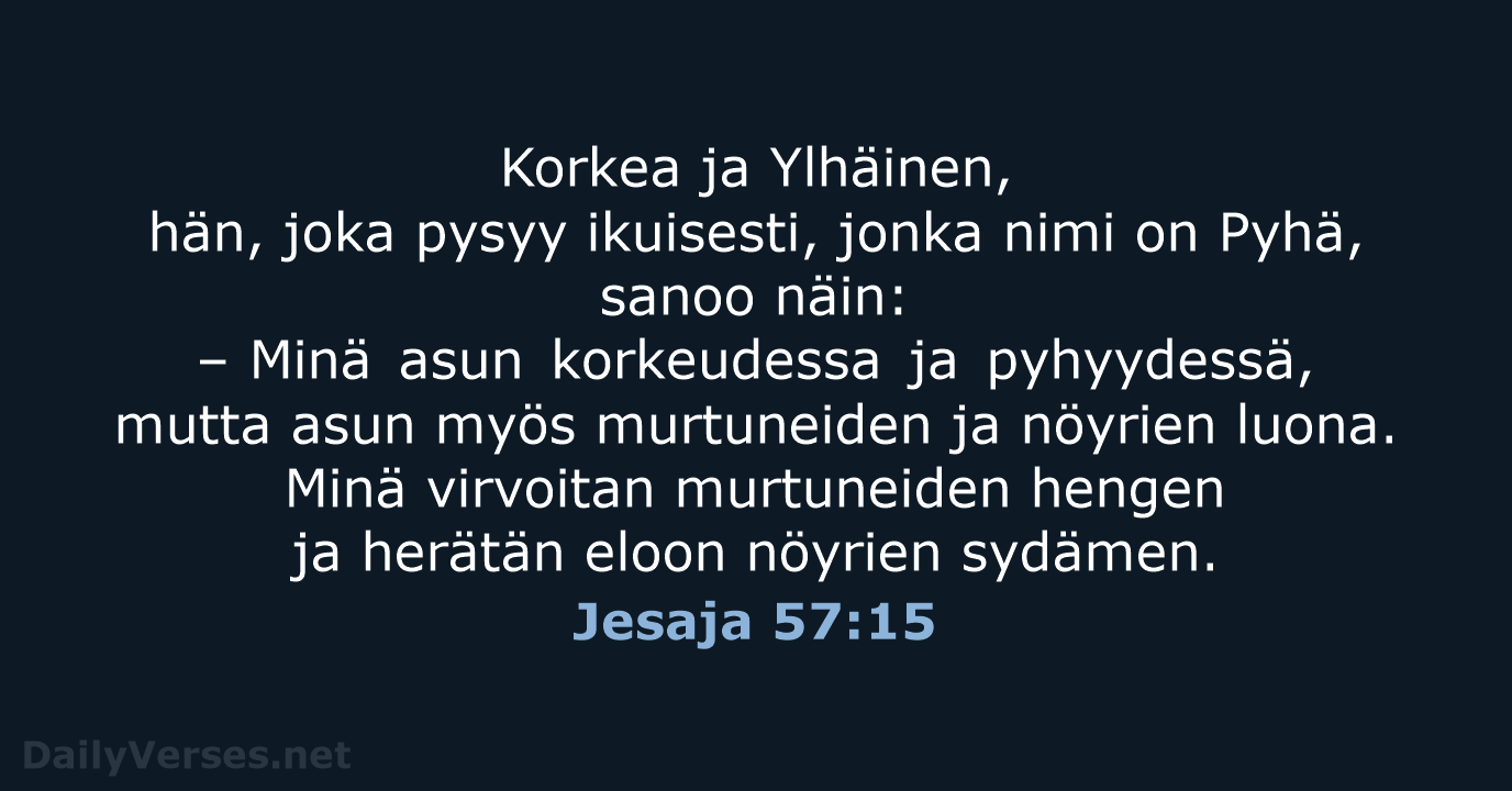Jesaja 57:15 - KR92