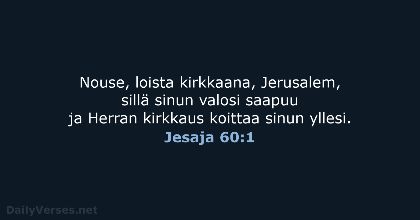 Jesaja 60:1 - KR92