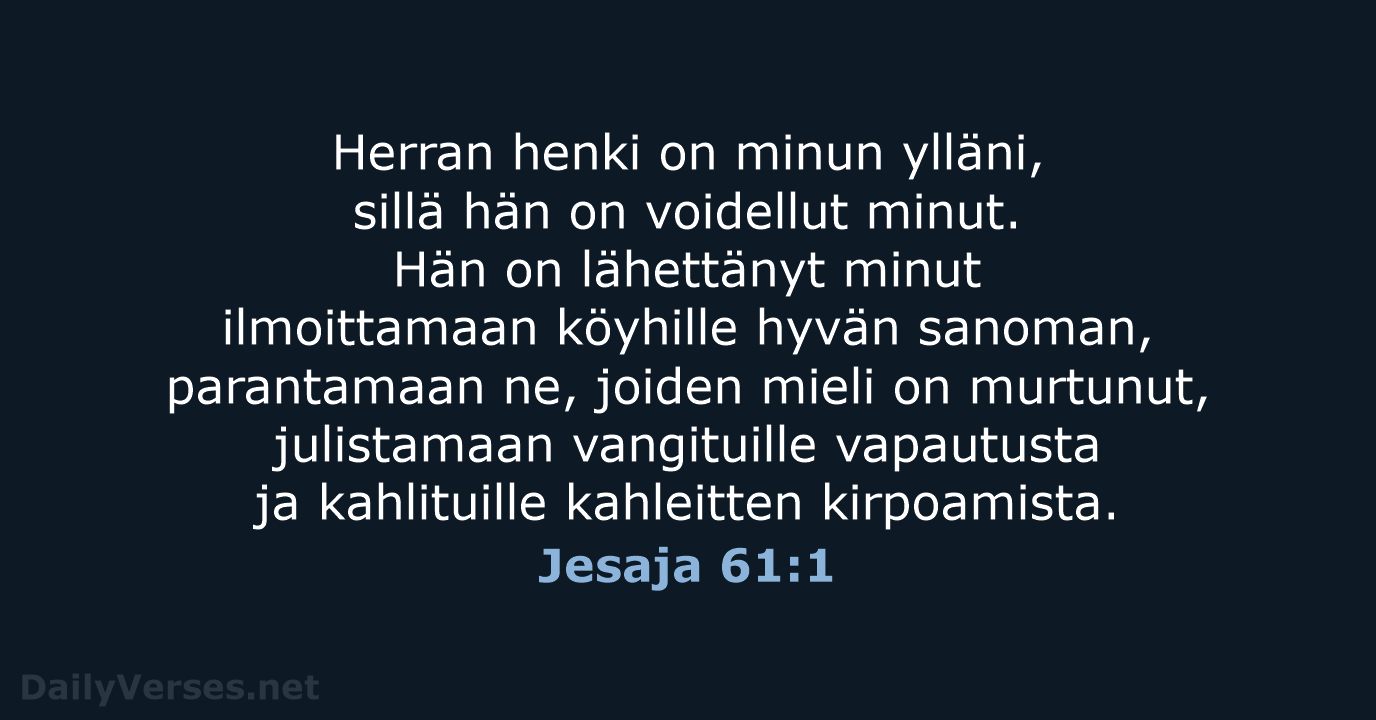 Jesaja 61:1 - KR92