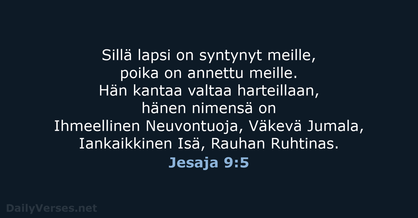 Jesaja 9:5 - KR92