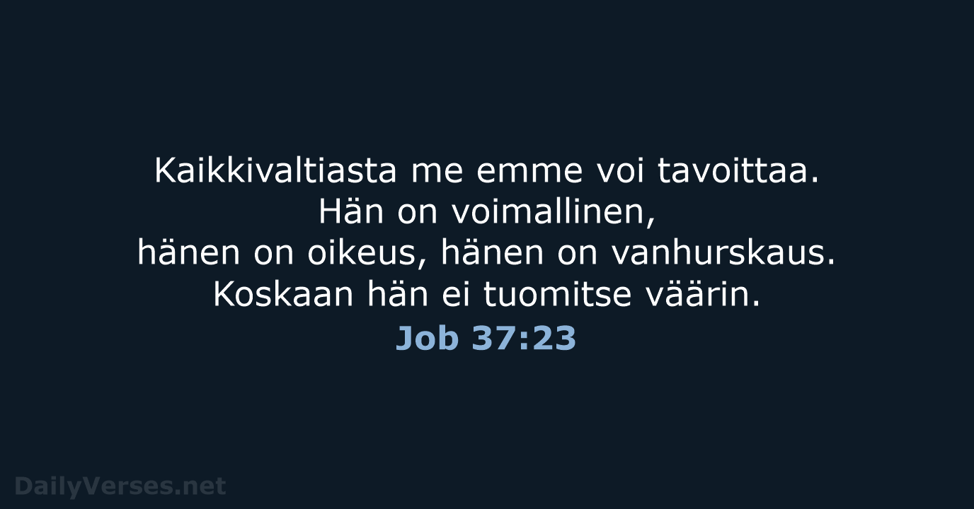 Job 37:23 - KR92