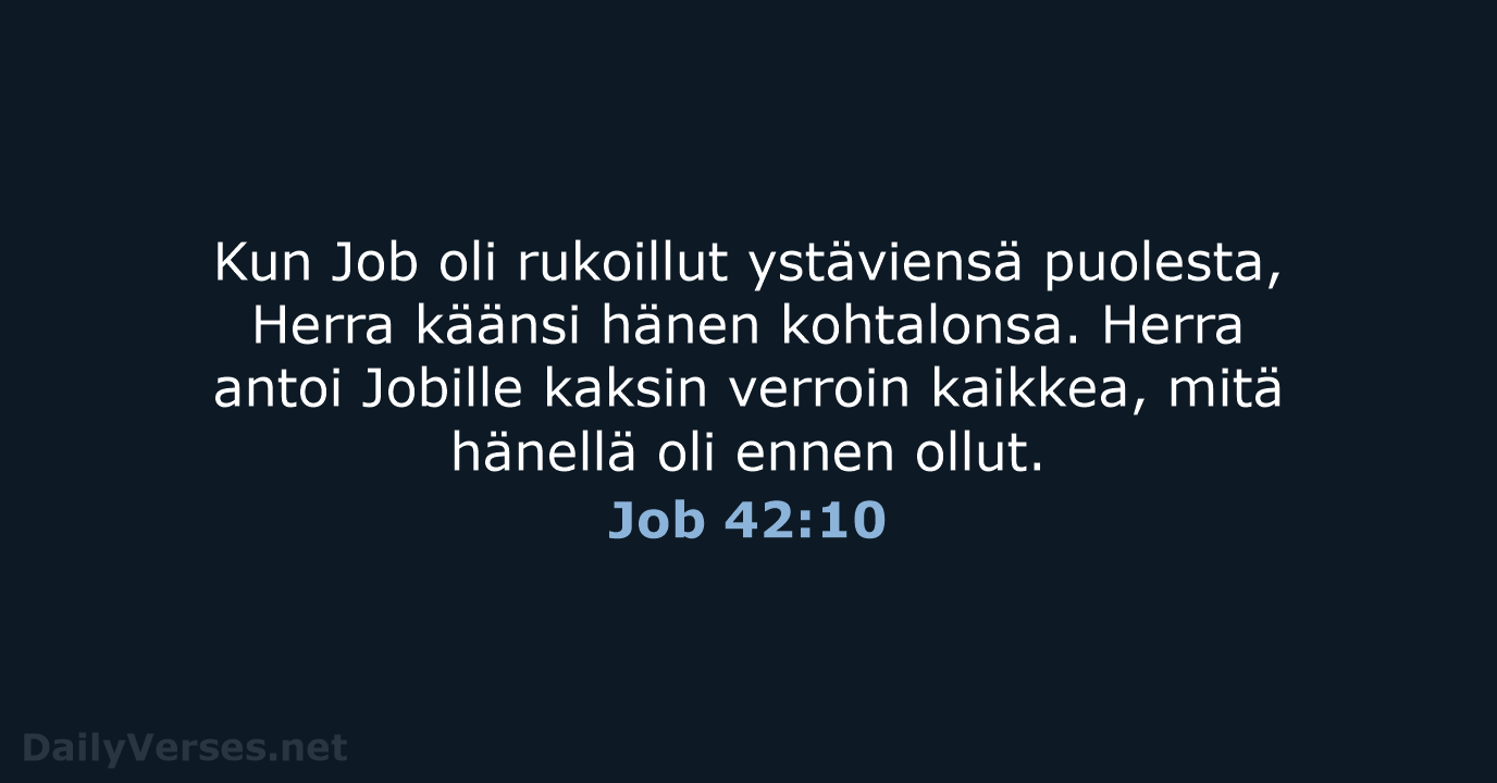 Job 42:10 - KR92