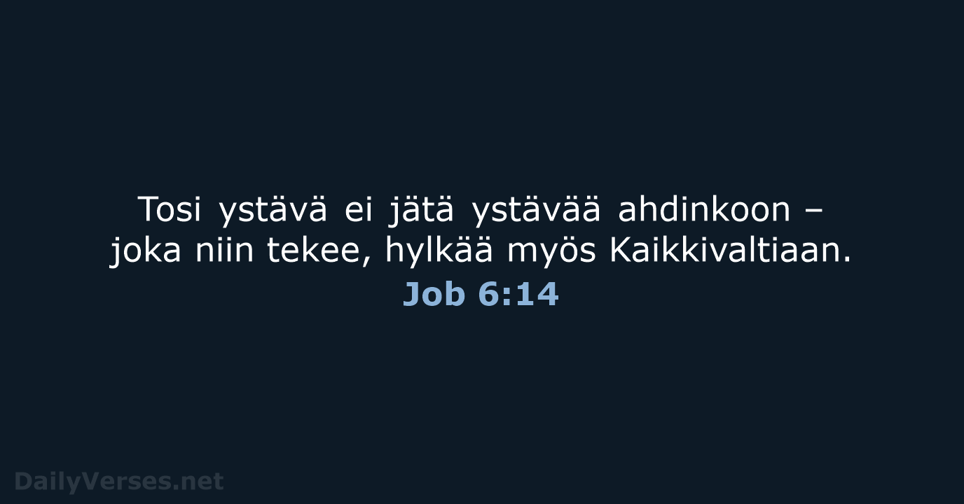 Job 6:14 - KR92