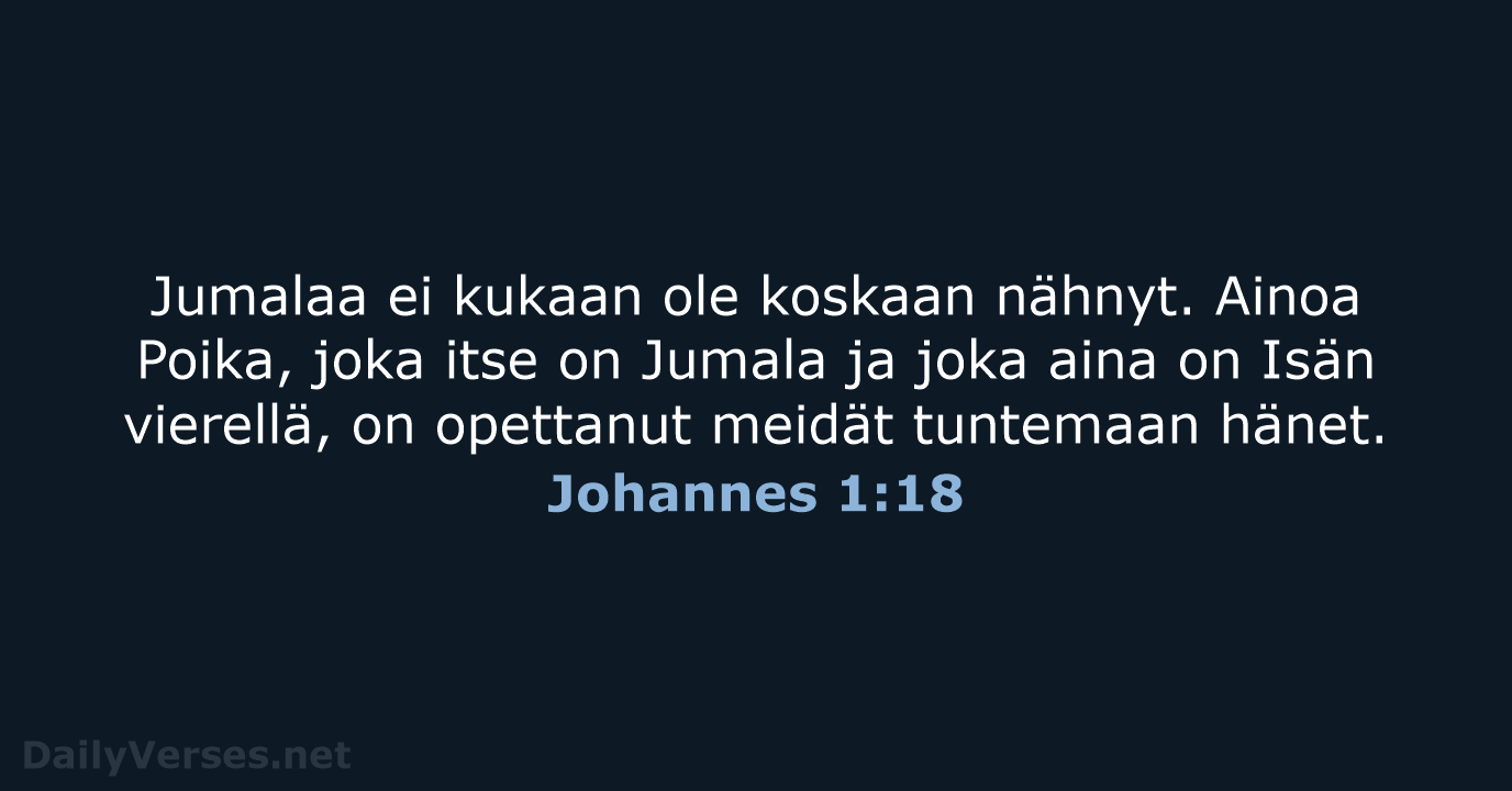 Johannes 1:18 - KR92