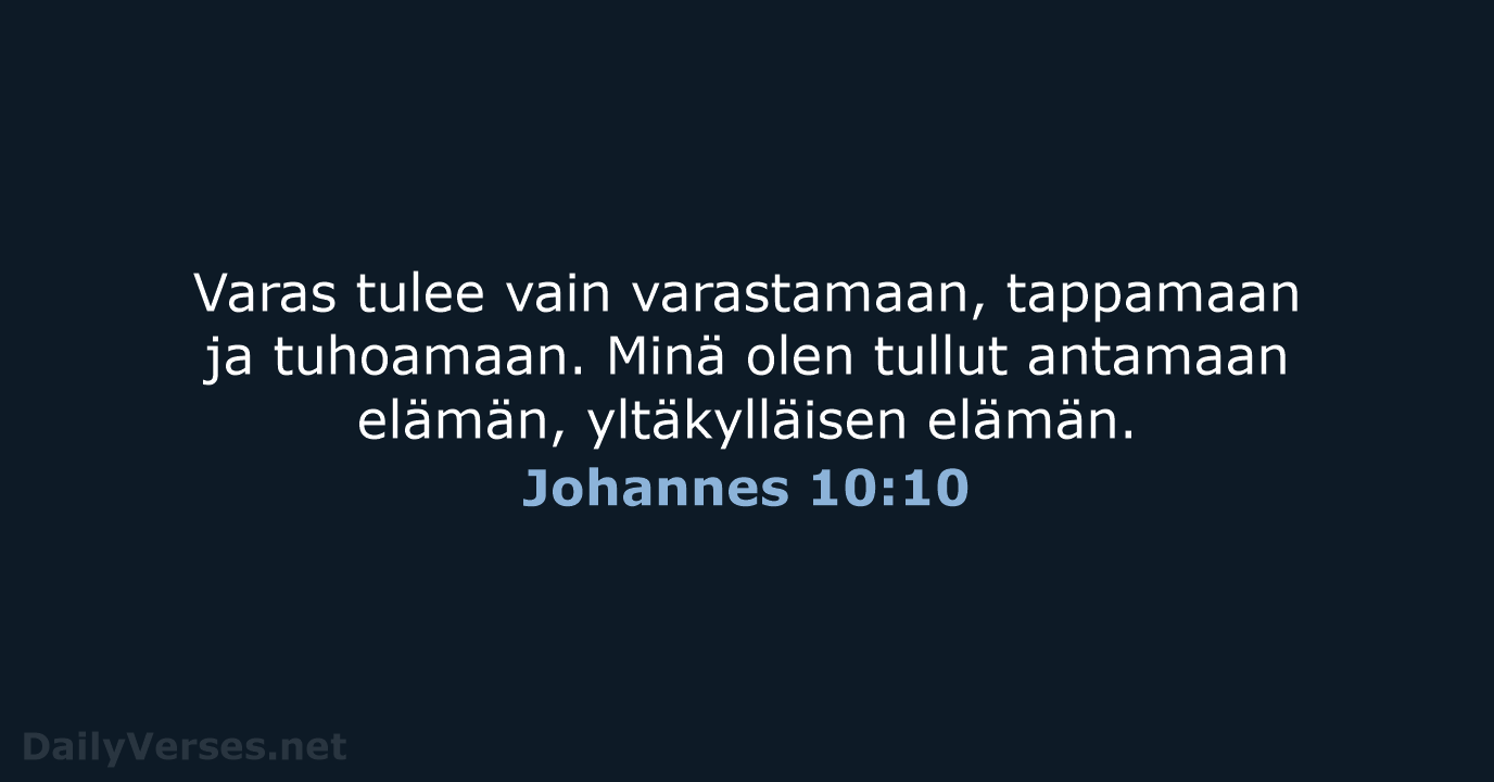 Johannes 10:10 - KR92