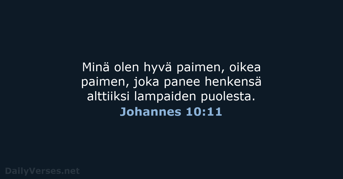 Johannes 10:11 - KR92