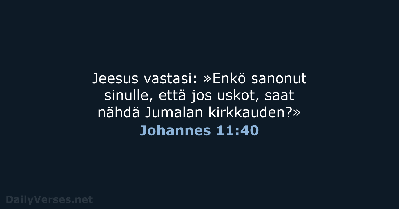 Johannes 11:40 - KR92