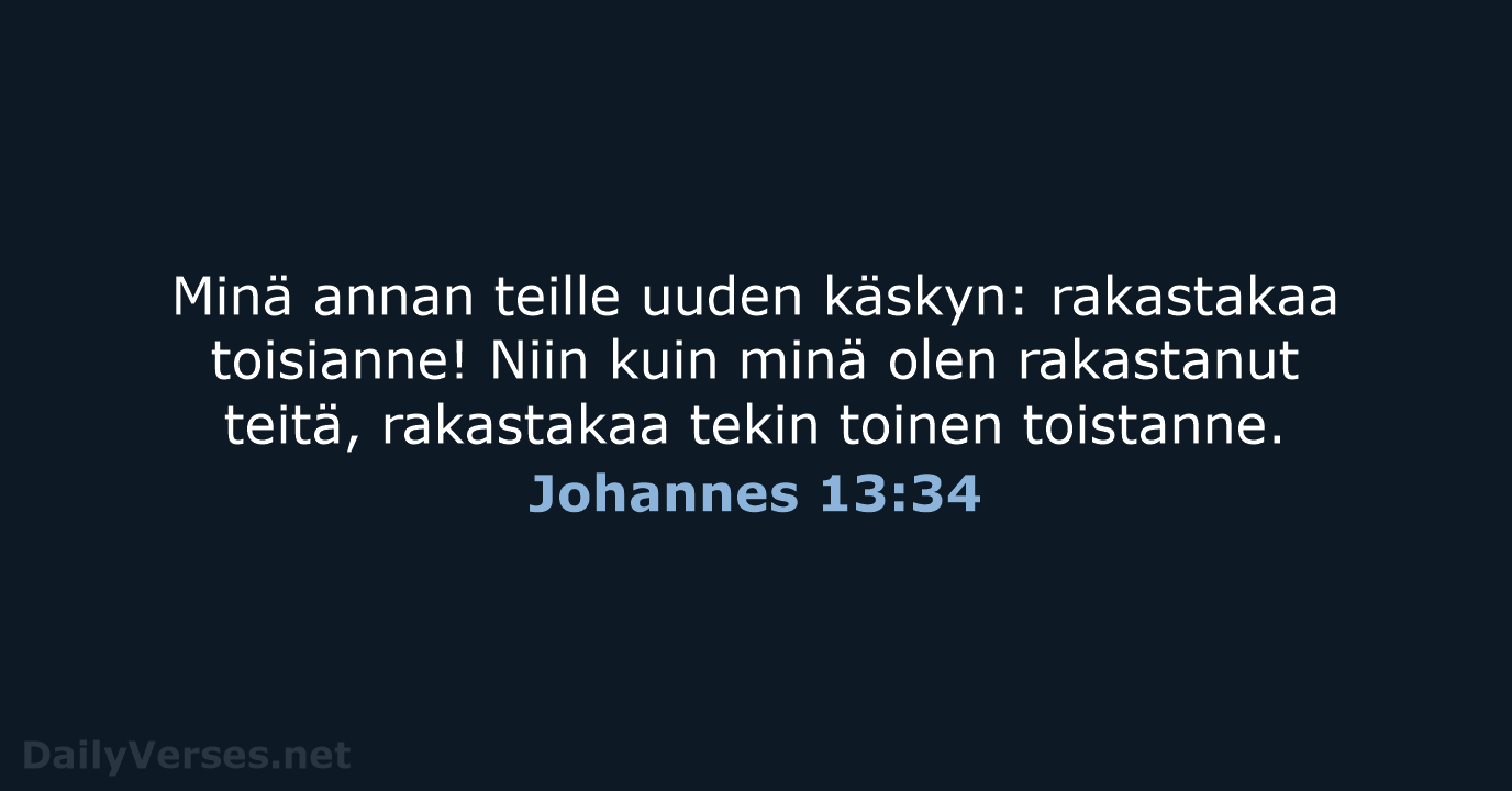 Johannes 13:34 - KR92