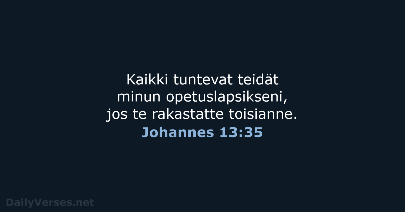 Johannes 13:35 - KR92