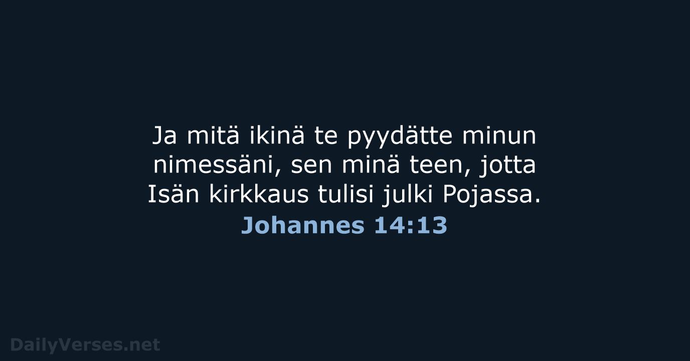 Johannes 14:13 - KR92