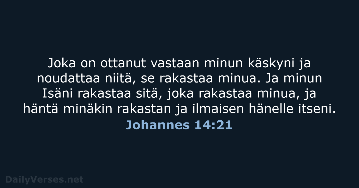 Johannes 14:21 - KR92