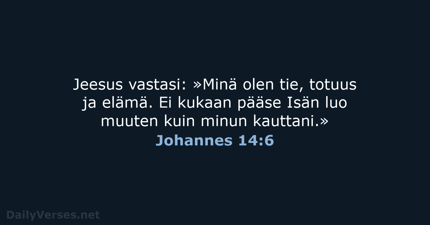 Johannes 14:6 - KR92