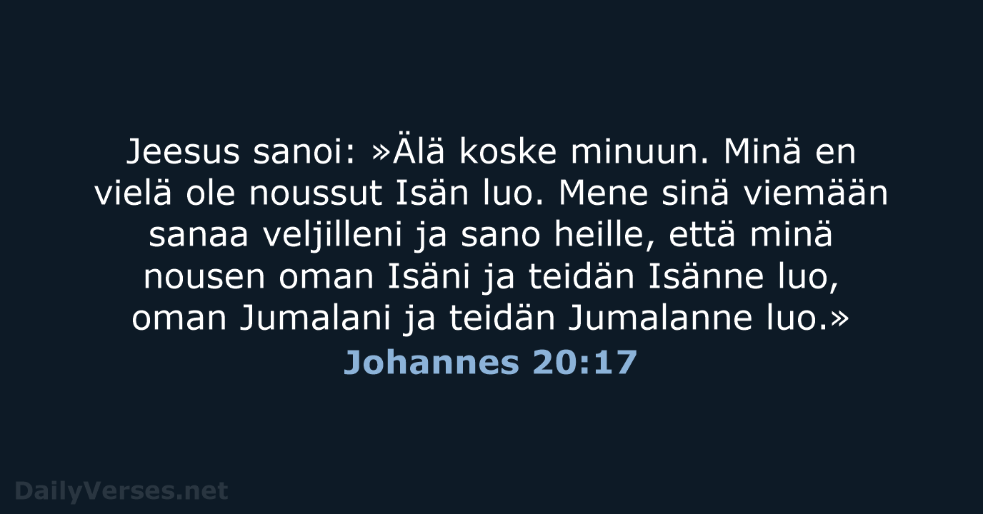 Johannes 20:17 - KR92