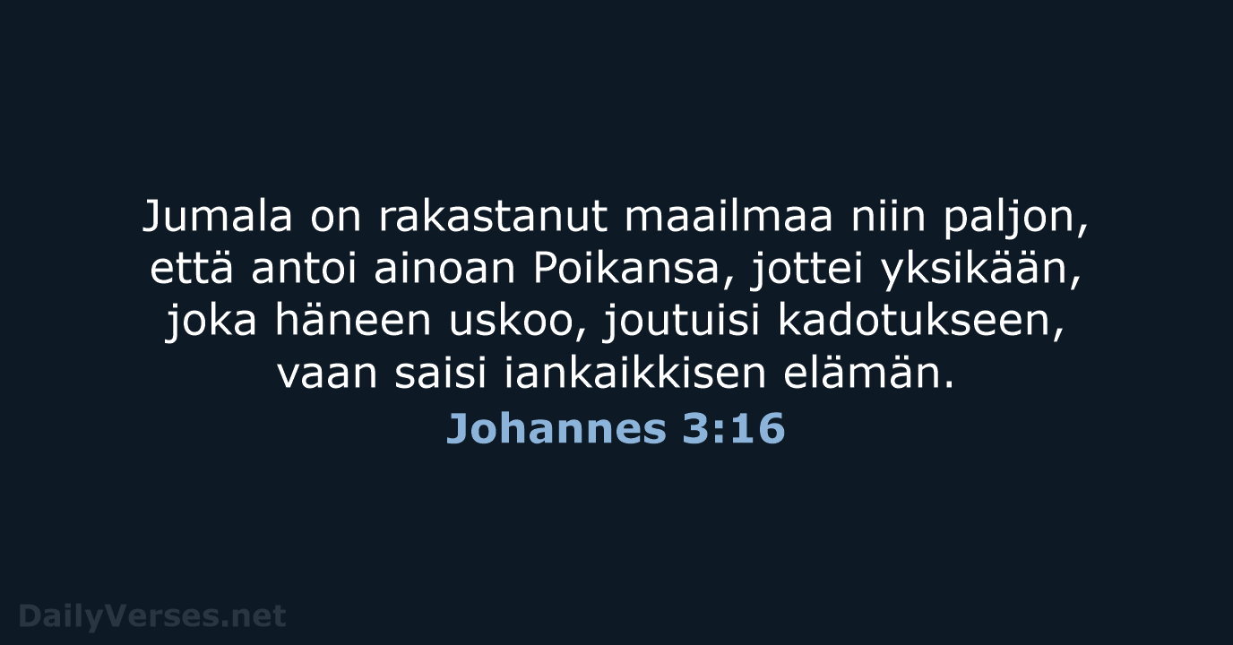 Johannes 3:16 - KR92