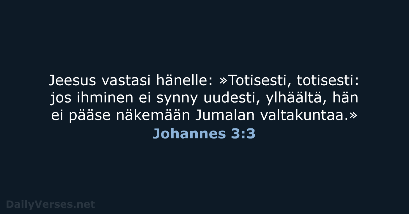 Johannes 3:3 - KR92