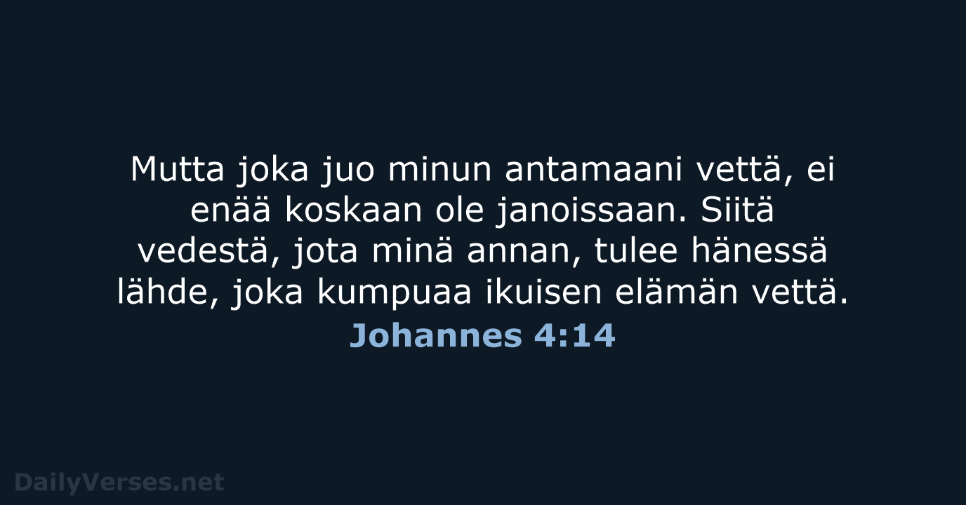 Johannes 4:14 - KR92