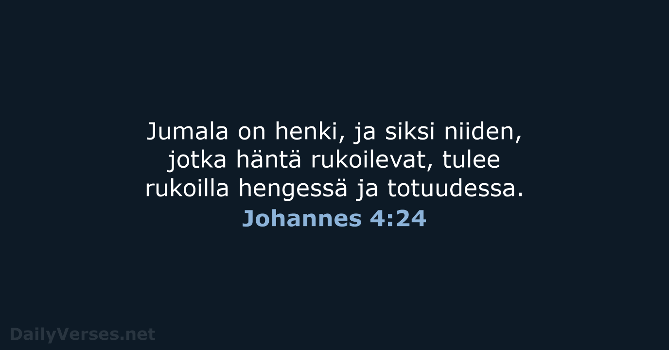 Johannes 4:24 - KR92