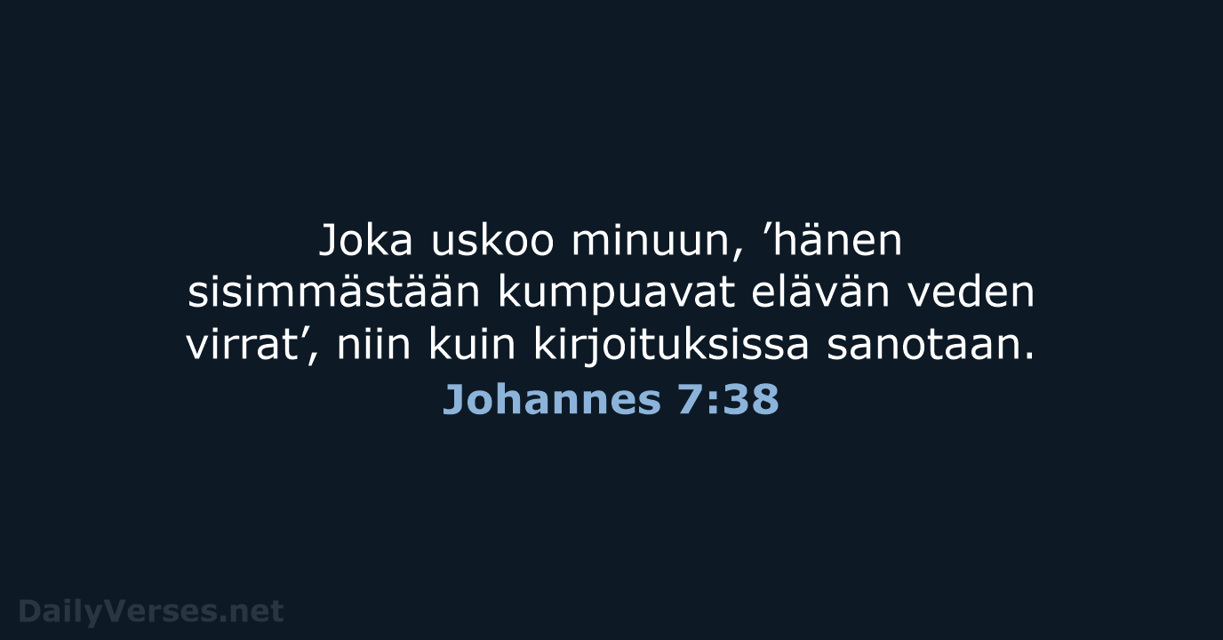 Johannes 7:38 - KR92