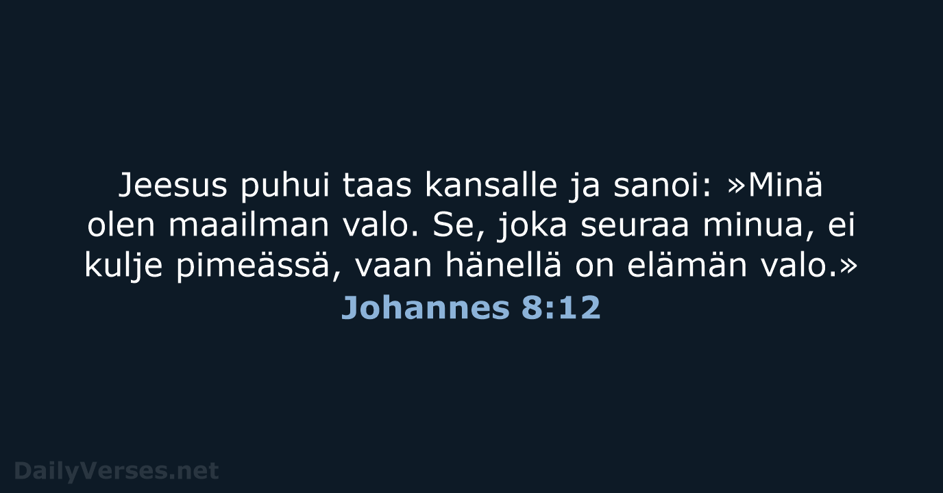 Johannes 8:12 - KR92