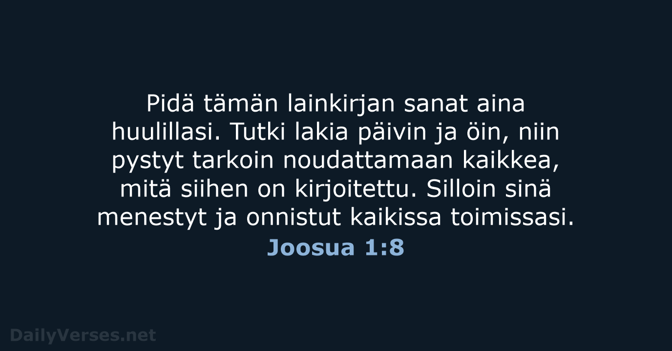 Joosua 1:8 - KR92