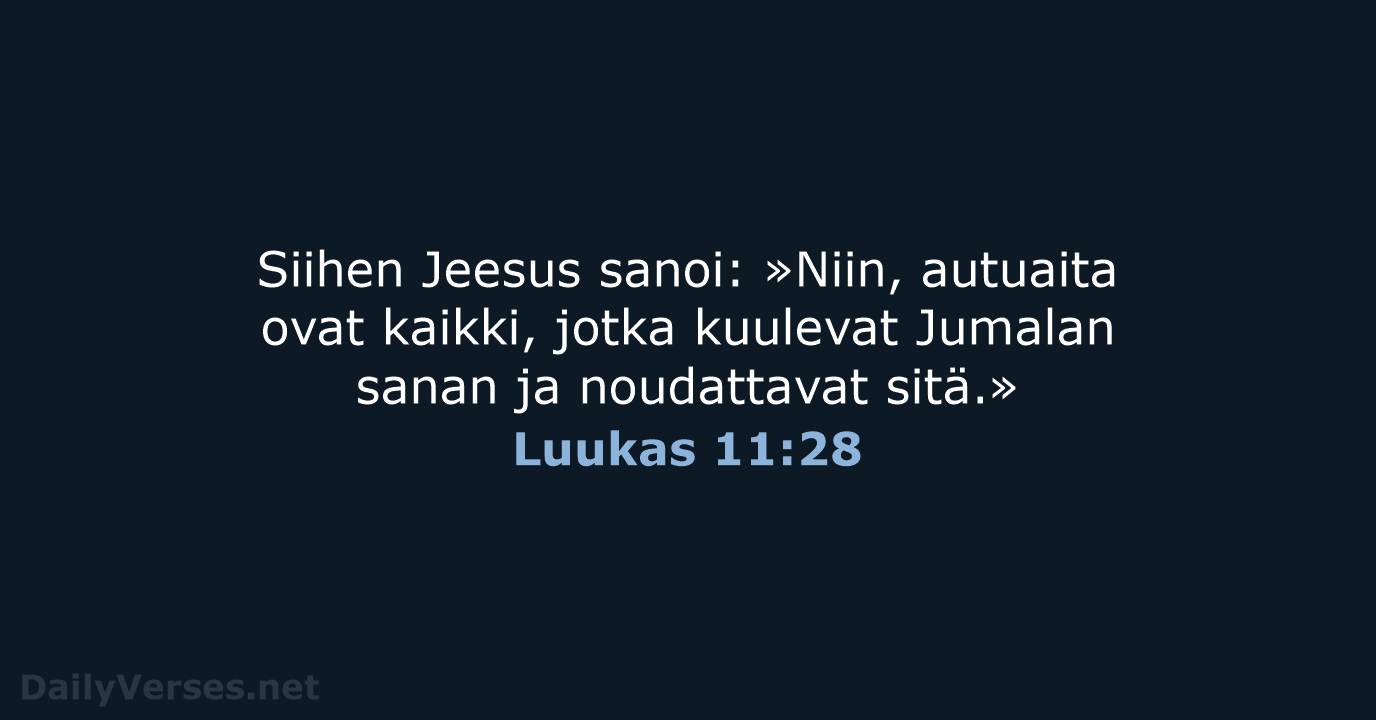 Luukas 11:28 - KR92