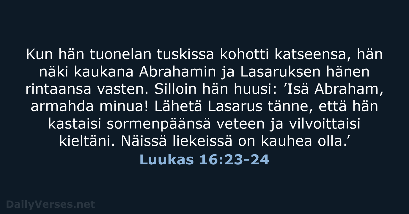 Luukas 16:23-24 - KR92