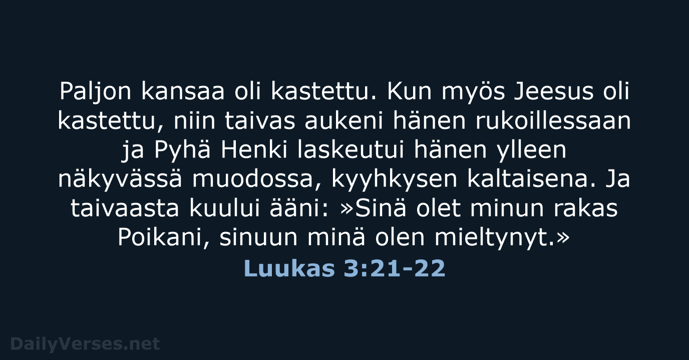 Luukas 3:21-22 - KR92