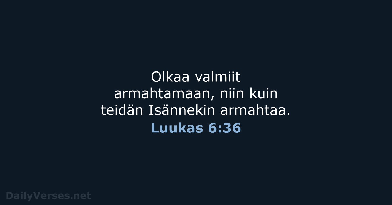 Luukas 6:36 - KR92