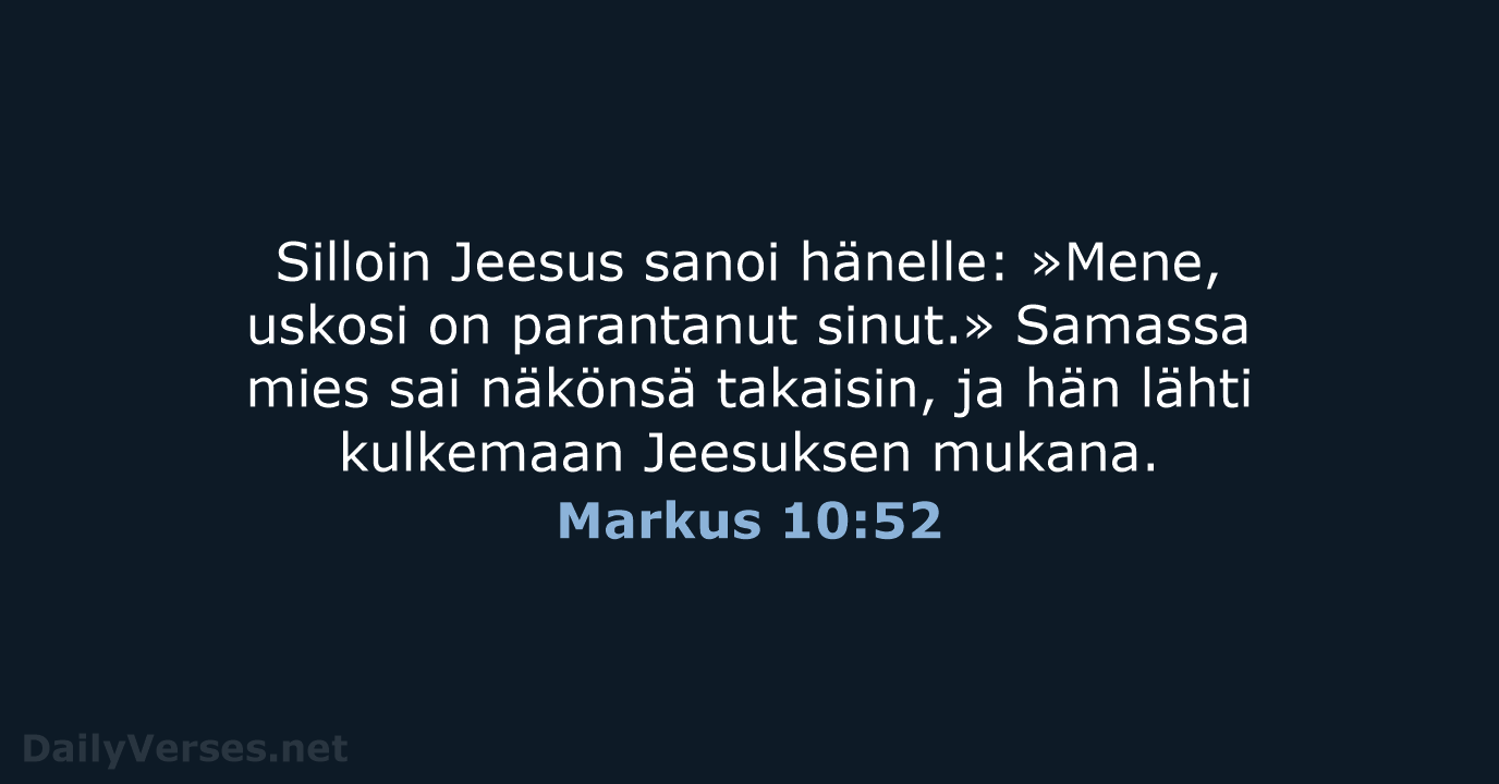 Markus 10:52 - KR92