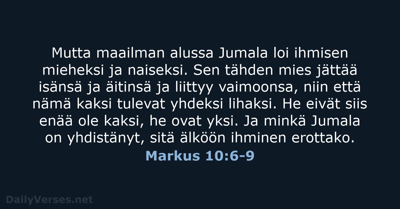 Markus 10:6-9 - KR92