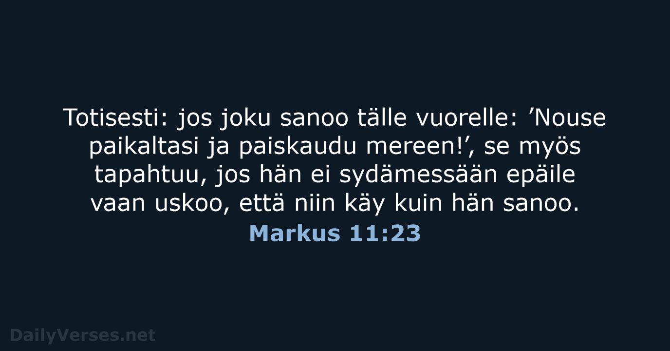 Markus 11:23 - KR92