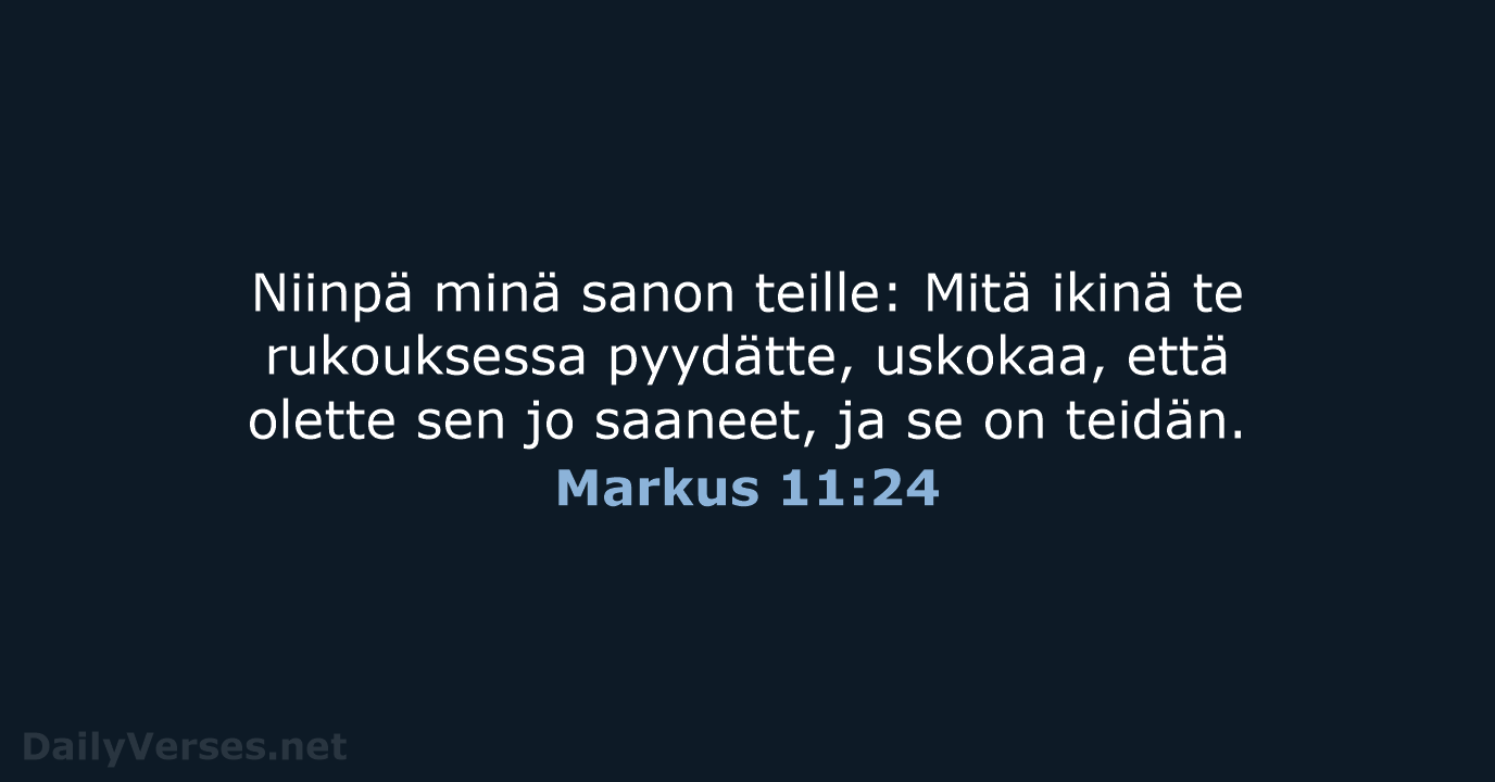 Markus 11:24 - KR92