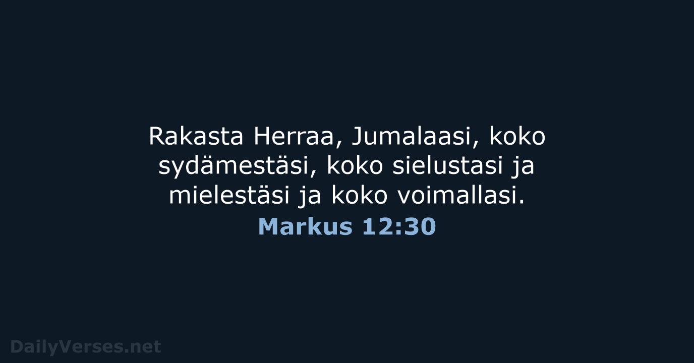 Markus 12:30 - KR92