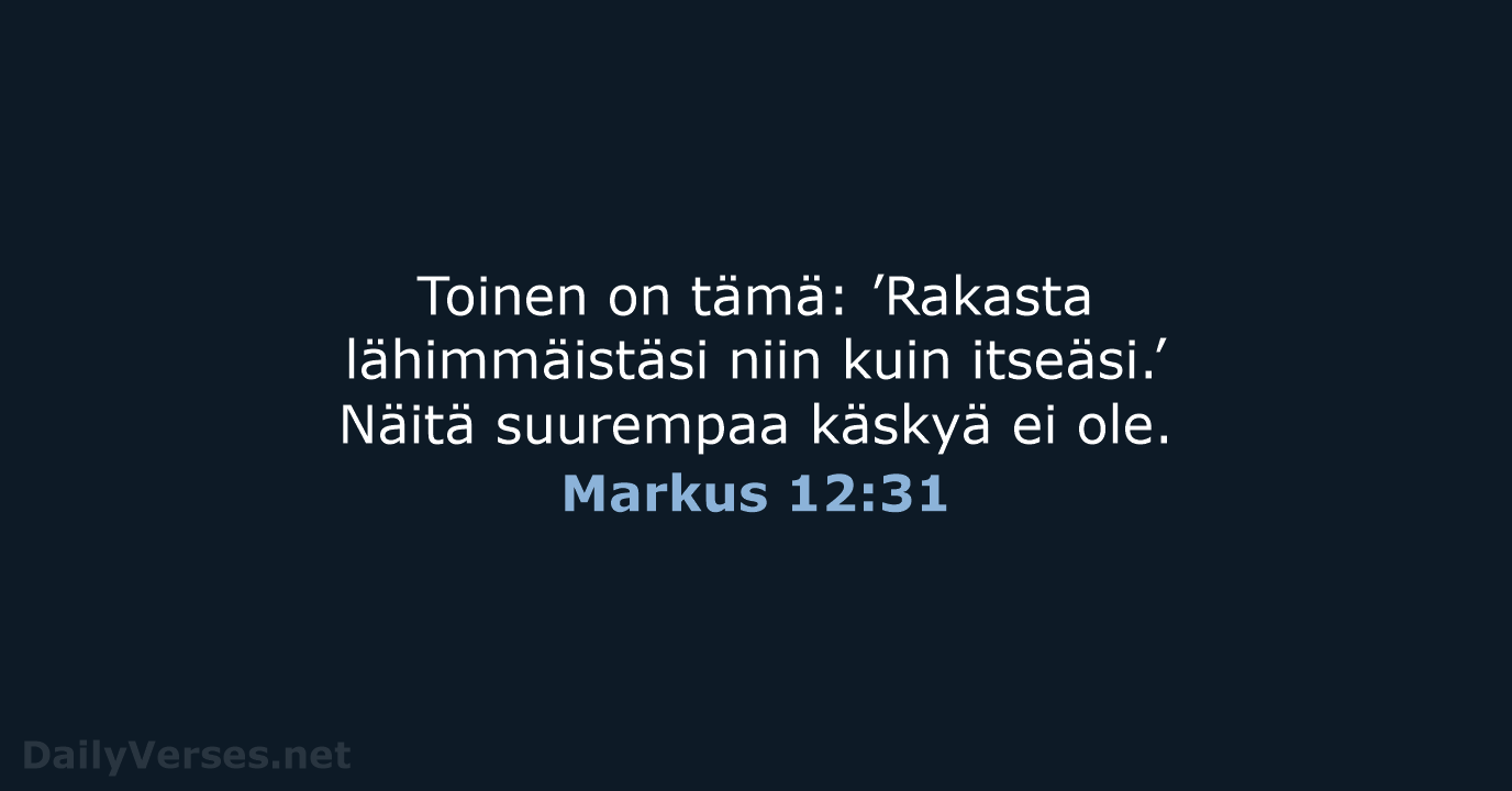 Markus 12:31 - KR92