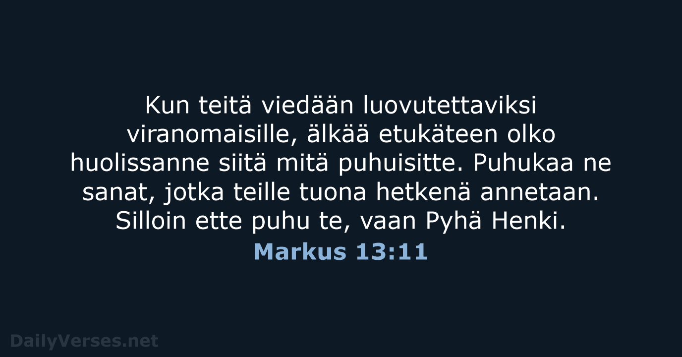 Markus 13:11 - KR92