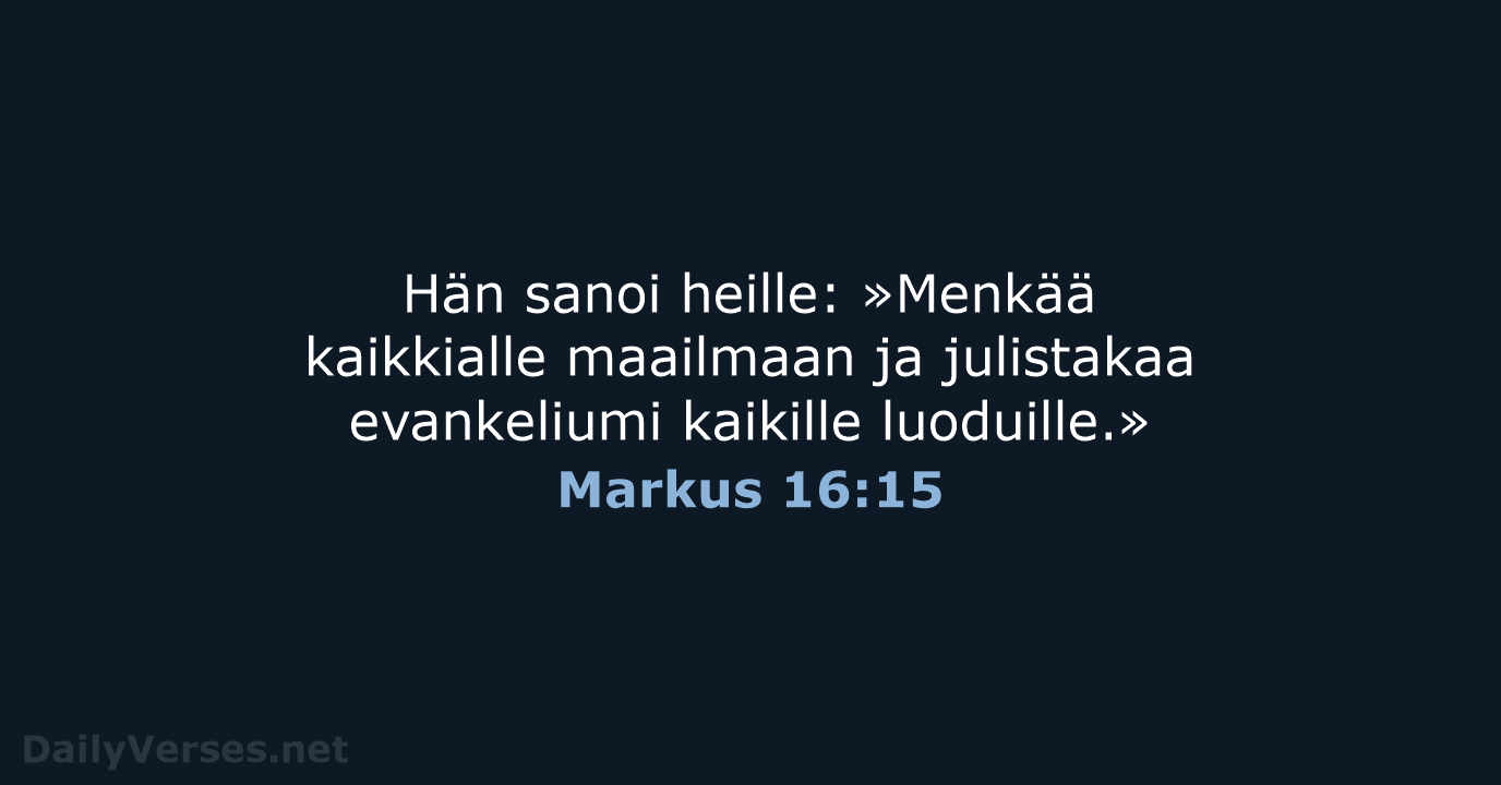 Markus 16:15 - KR92