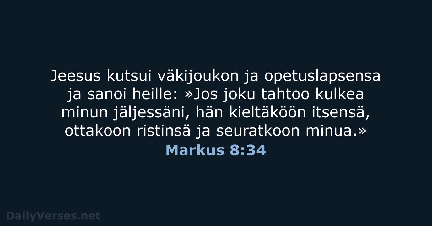 Markus 8:34 - KR92