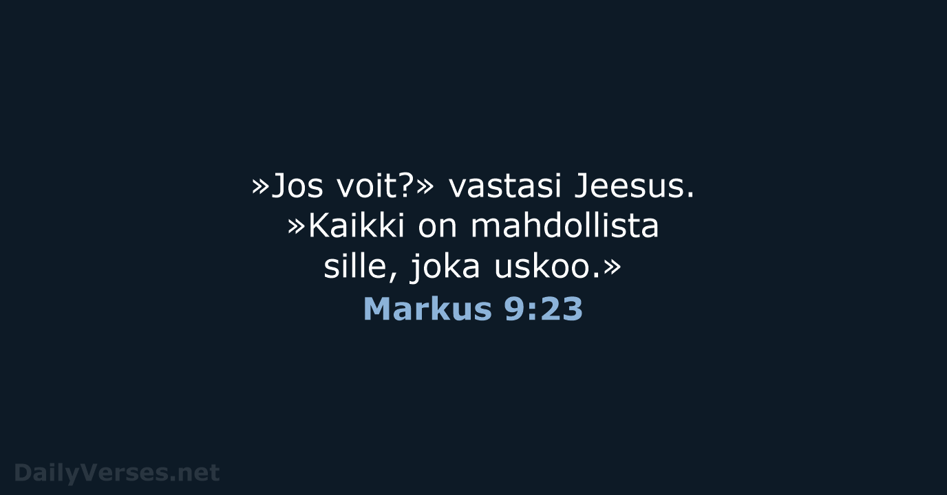 Markus 9:23 - KR92