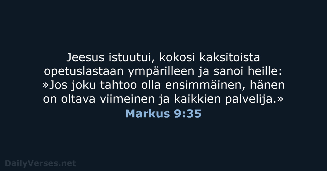 Markus 9:35 - KR92
