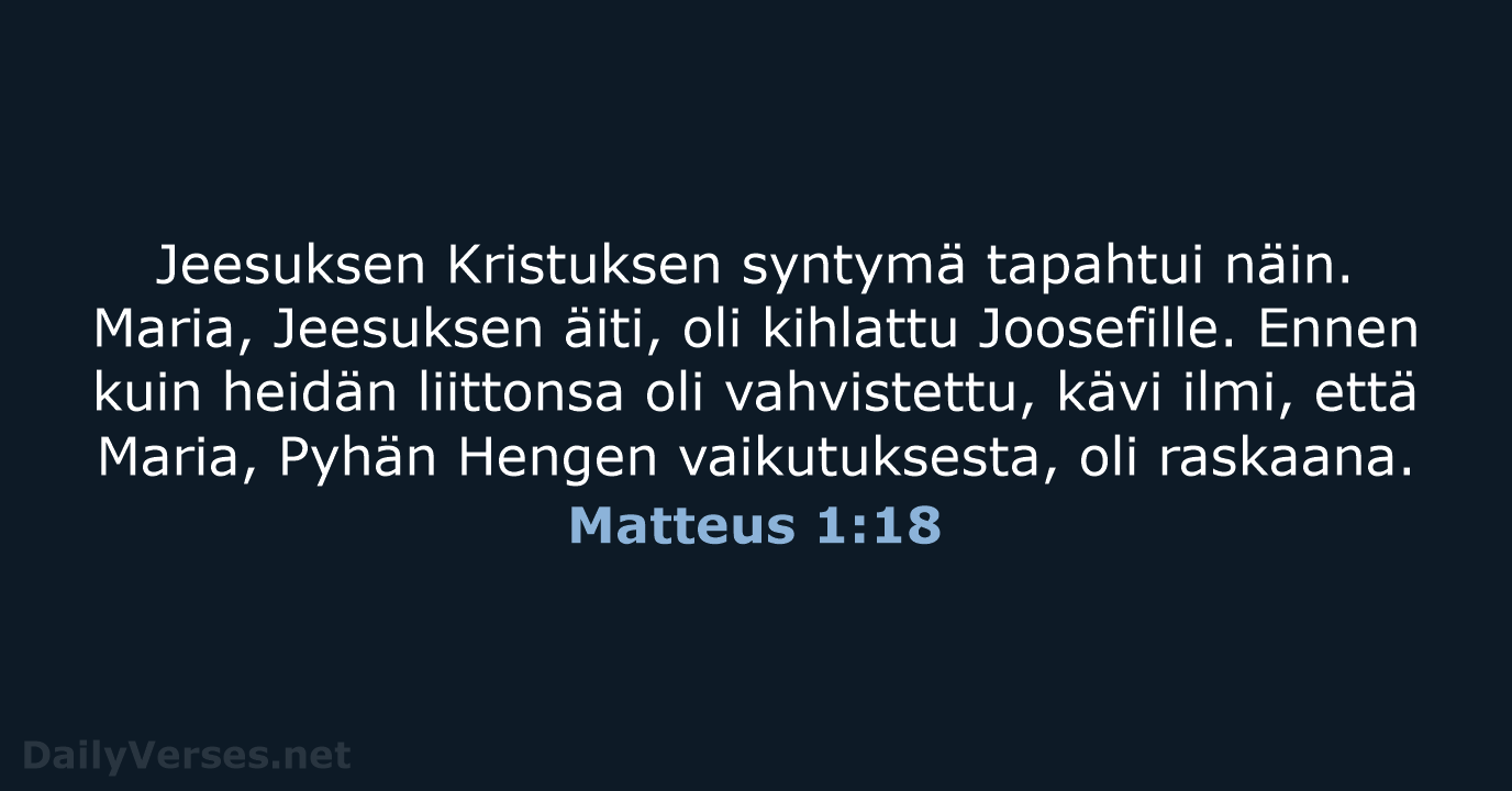 Matteus 1:18 - KR92
