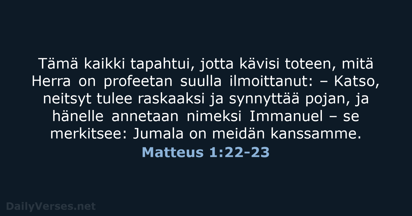Matteus 1:22-23 - KR92