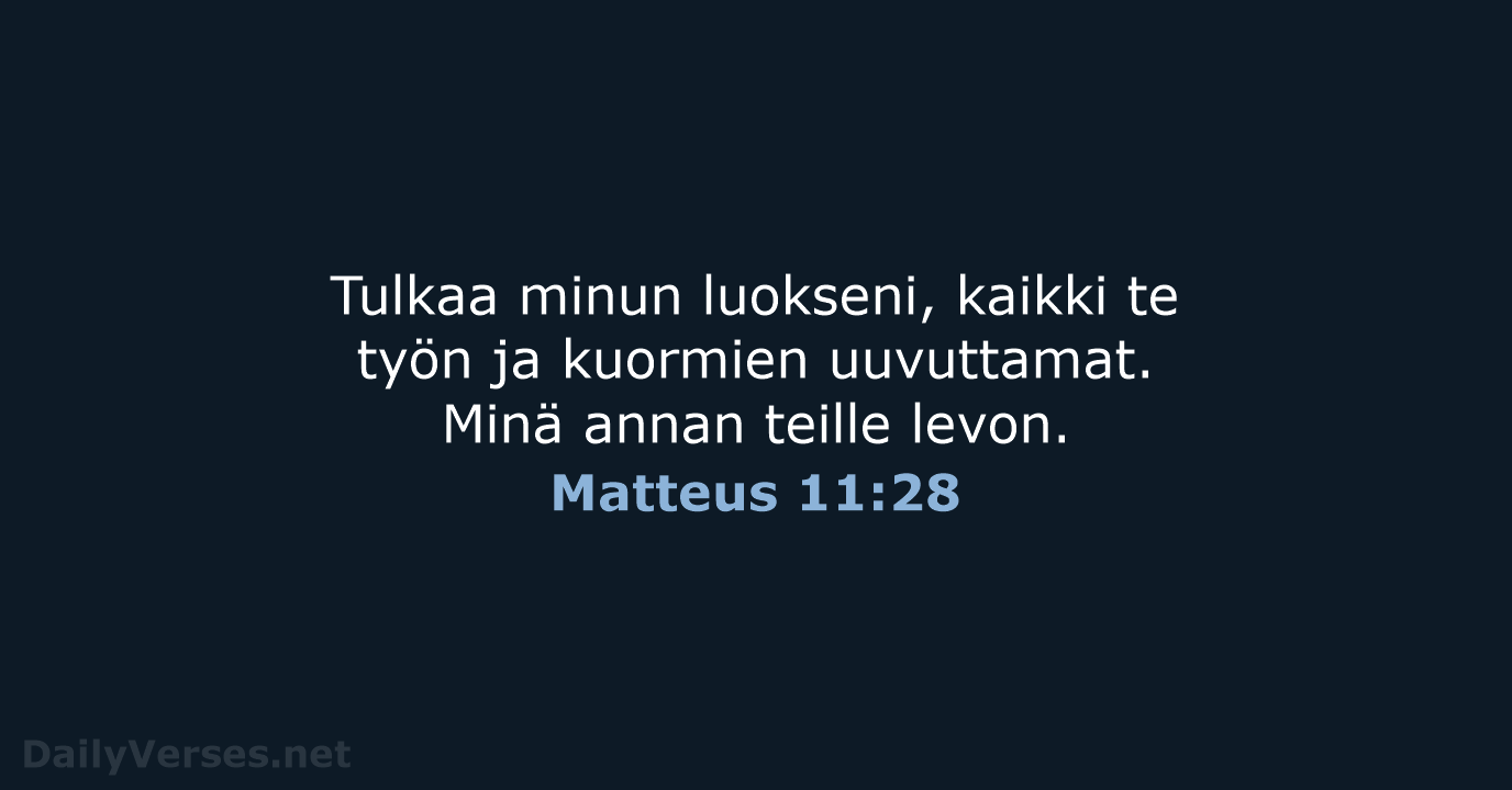 Matteus 11:28 - KR92