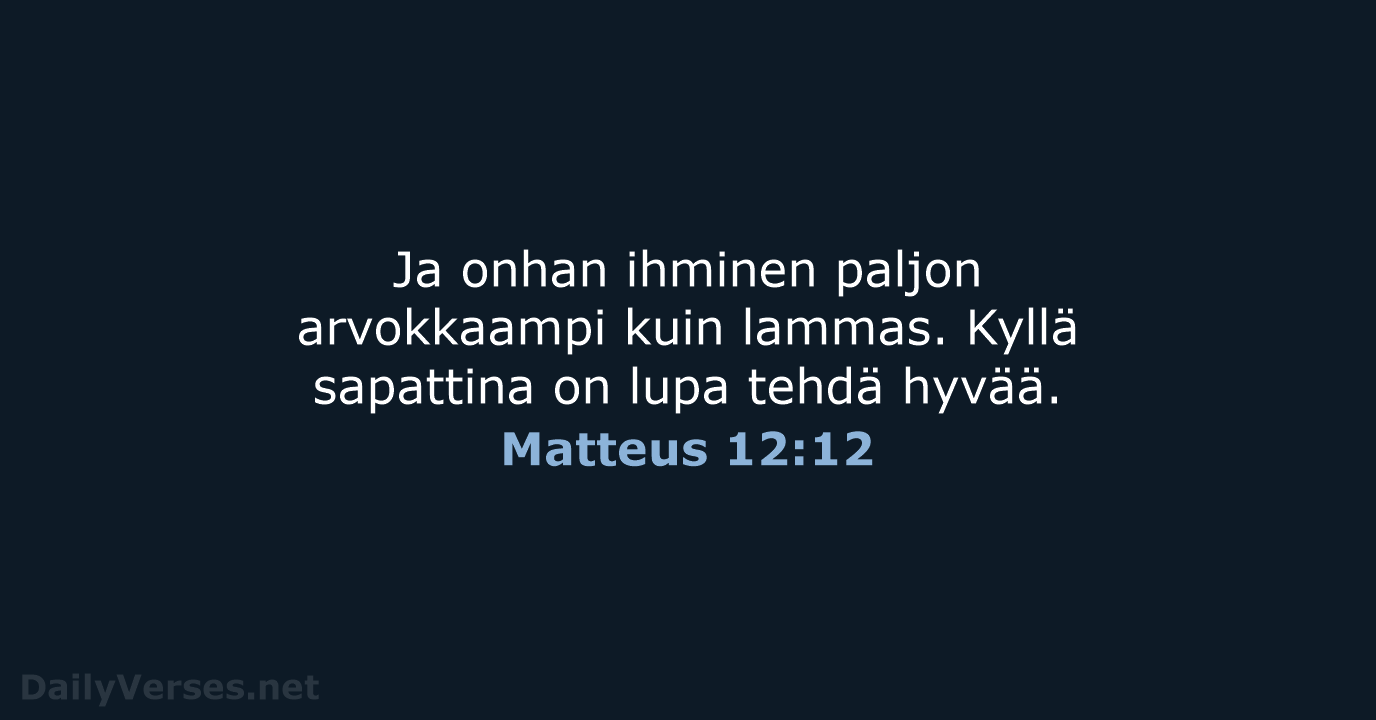 Matteus 12:12 - KR92