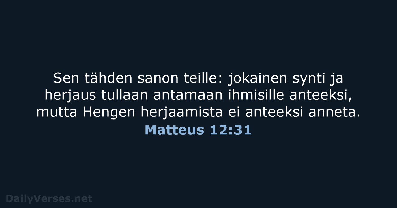 Matteus 12:31 - KR92