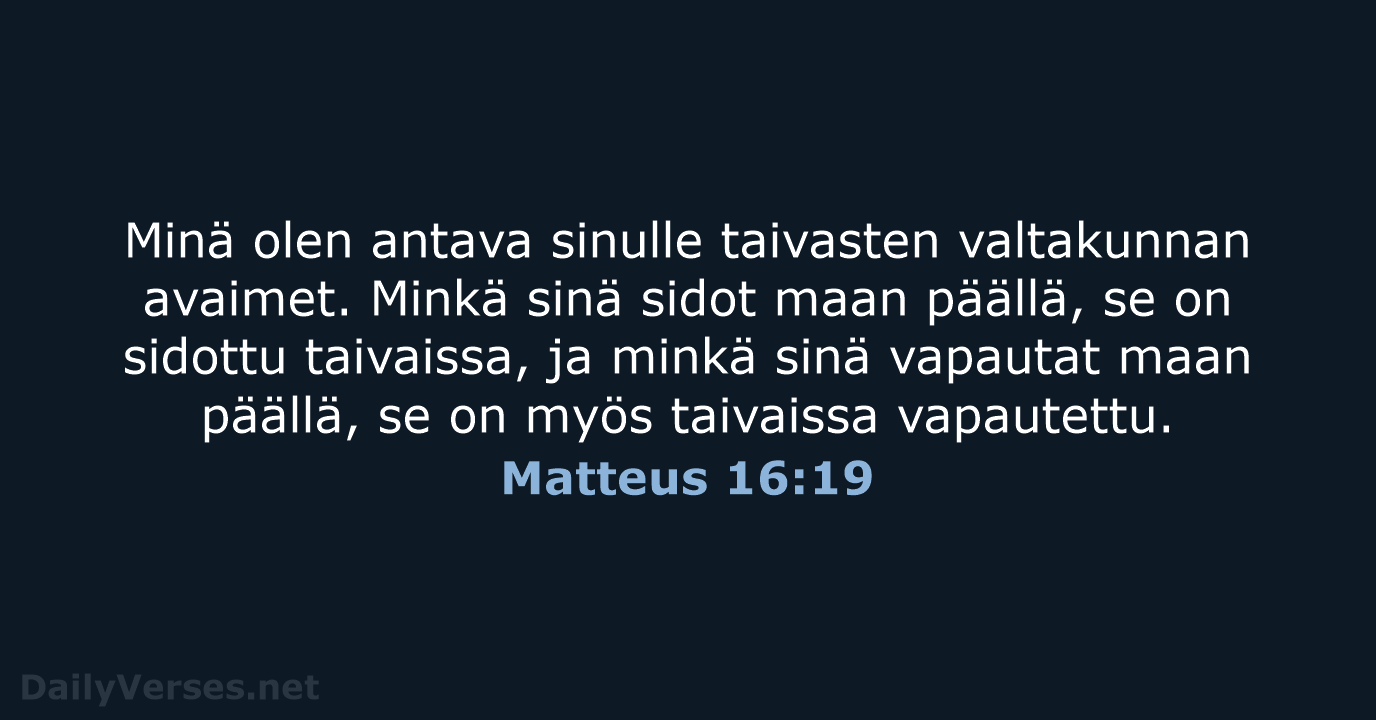 Matteus 16:19 - KR92