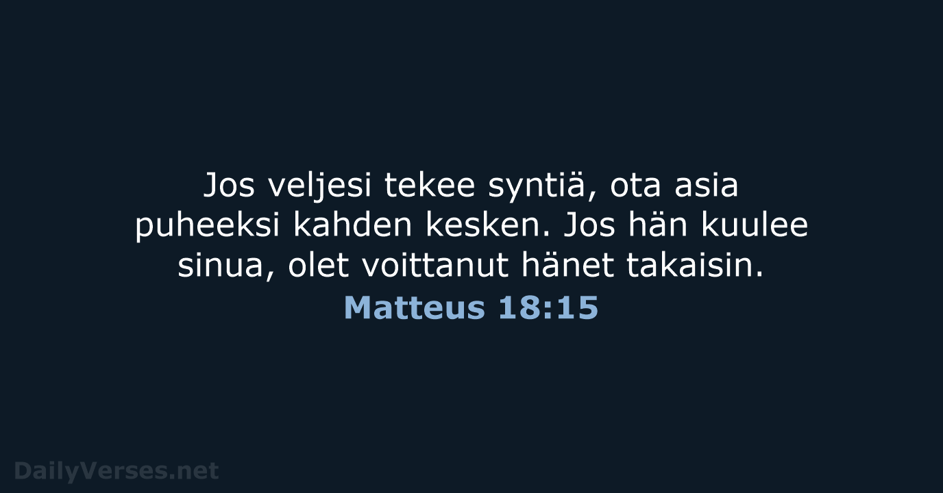 Matteus 18:15 - KR92
