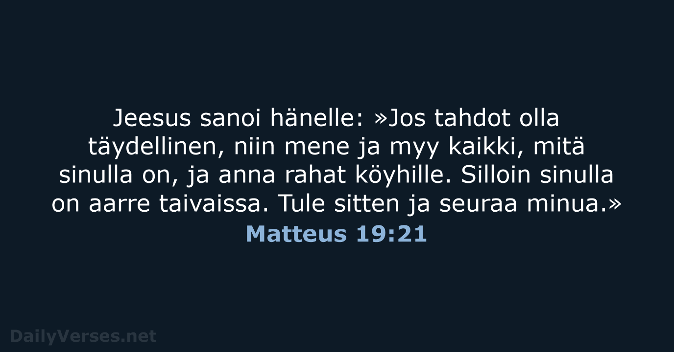Matteus 19:21 - KR92