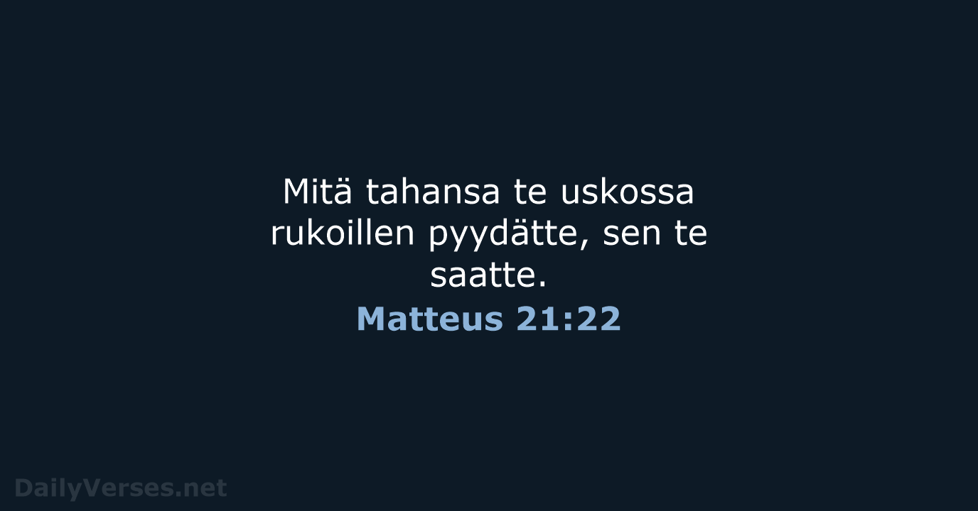 Matteus 21:22 - KR92