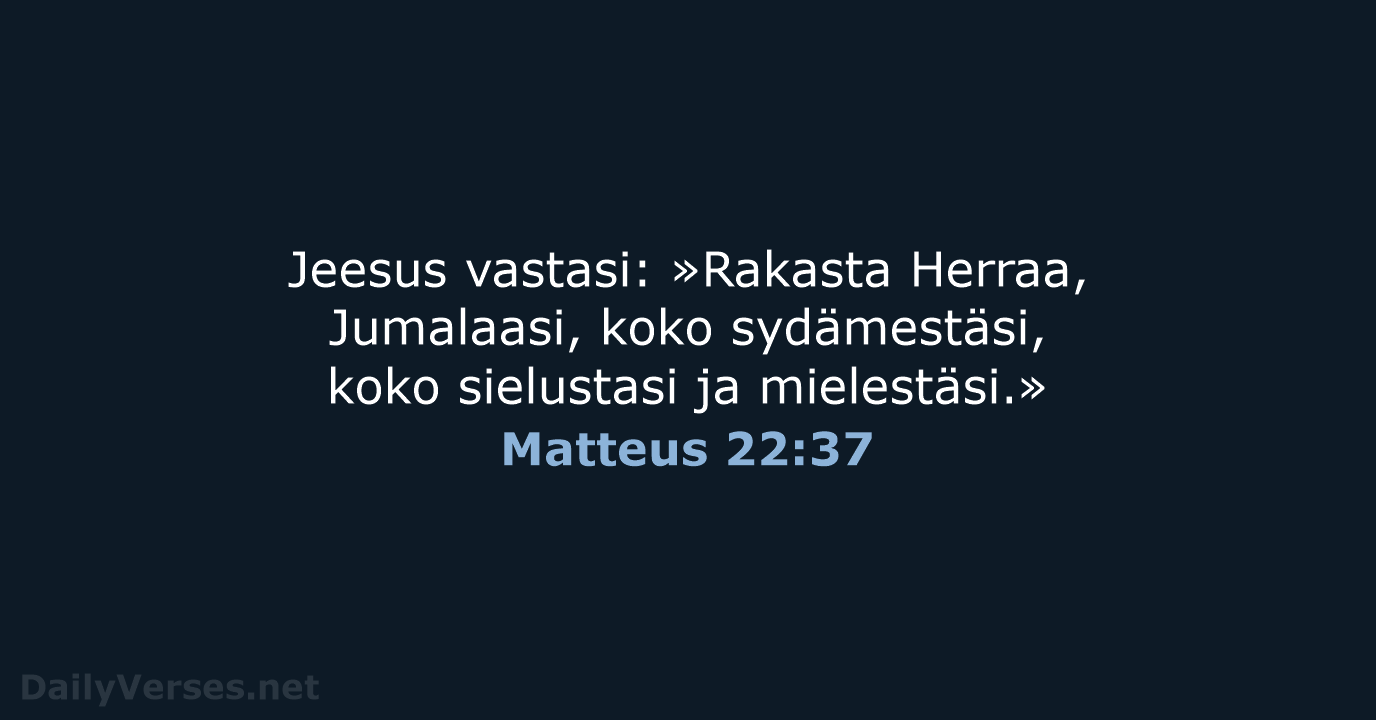 Matteus 22:37 - KR92